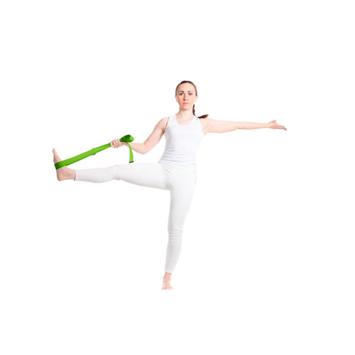 Sangle de yoga personnalisable en RPET Virabha Vert 